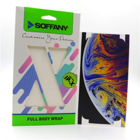 Soffany Full Body Wrap folija za Iphone X Colorful Stripes