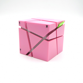 Bluetooth zvucnik cube Q one pink