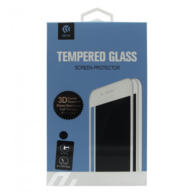 3D Curved Tempered Glass Devia za Iphone 8/7 crna