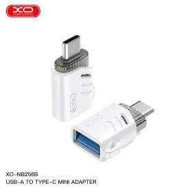 XO-NB256B Otg adapter mini usb-a u type-c beli