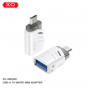 XO-NB256E Otg adapter mini Usb u micro beli