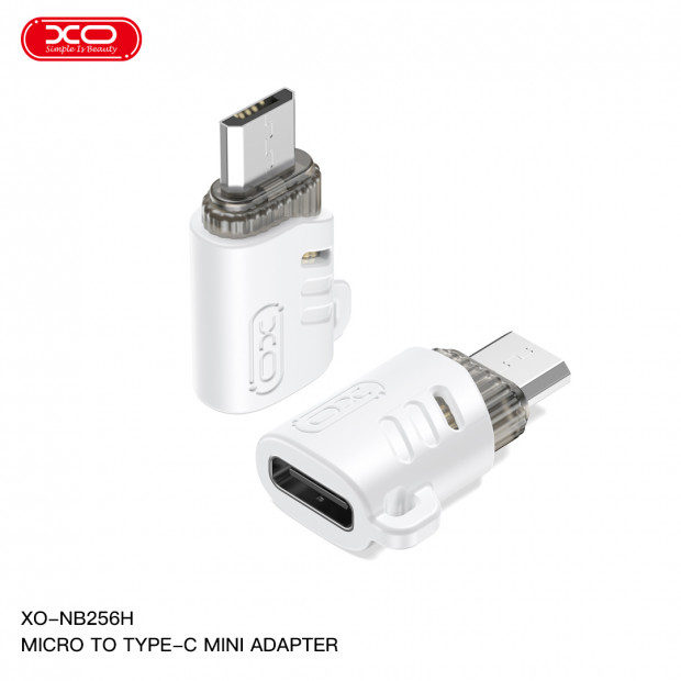 XO-NB256E Otg adapter mini type-c u micro beli