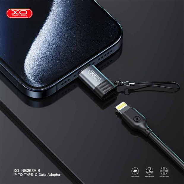 XO-NB263B Otg adapter iphone u type-c