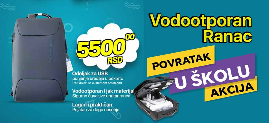 Ranac za skolu akcija
