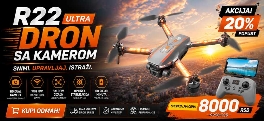 Dron sa kamerom R22 Ultra