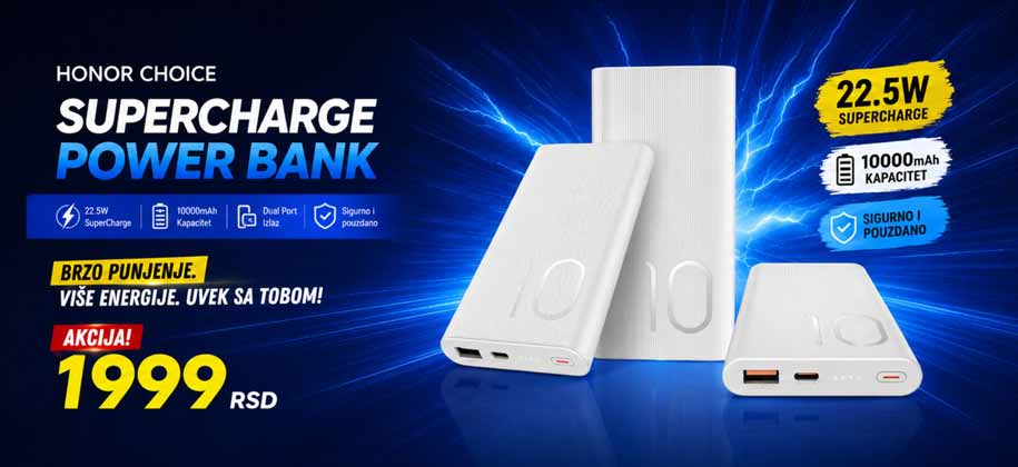 HONOR CHOICE SuperCharge Power Bank Akcija