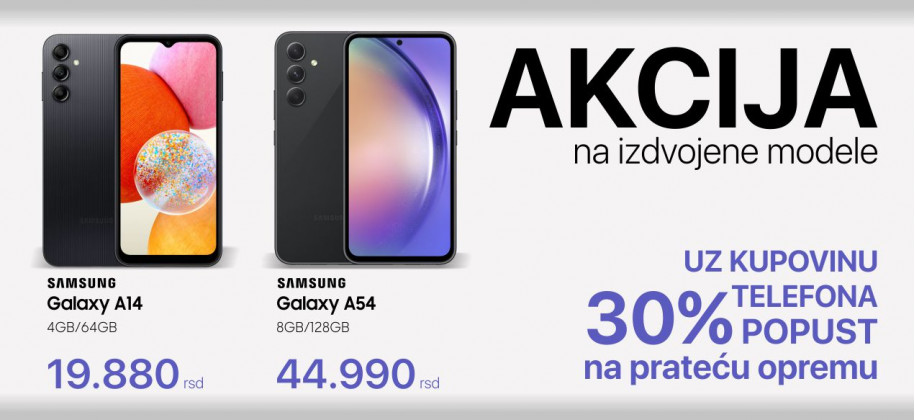 Akcija Samsung A14 i A54 5G
