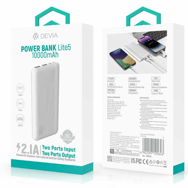 Powerbank Devia Kinton 10000mAh V5 Beli