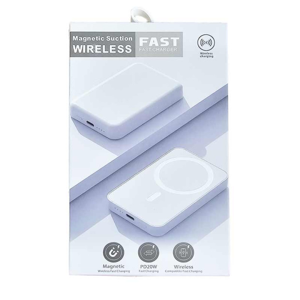 Power bank magnetic plavi 5000mha