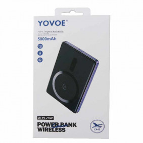 YovoeYovoe Power Bank LX-12 magnetic wireless 5000mah crni