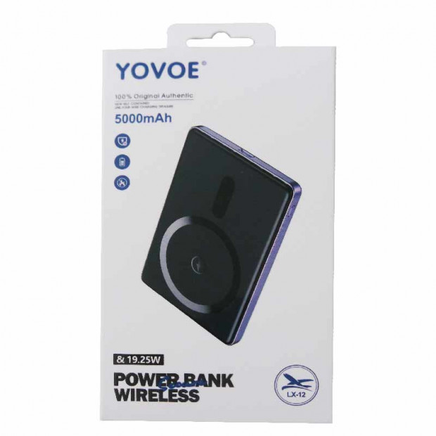 YovoeYovoe Power Bank LX-12 magnetic wireless 5000mah plavi