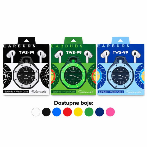 Bluetooth slusalice TWS-99 zuta