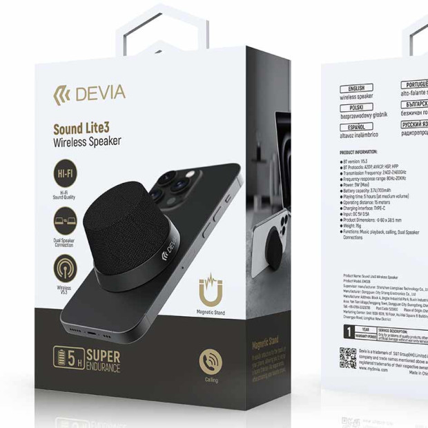 Devia Magnetic Wireless Speaker