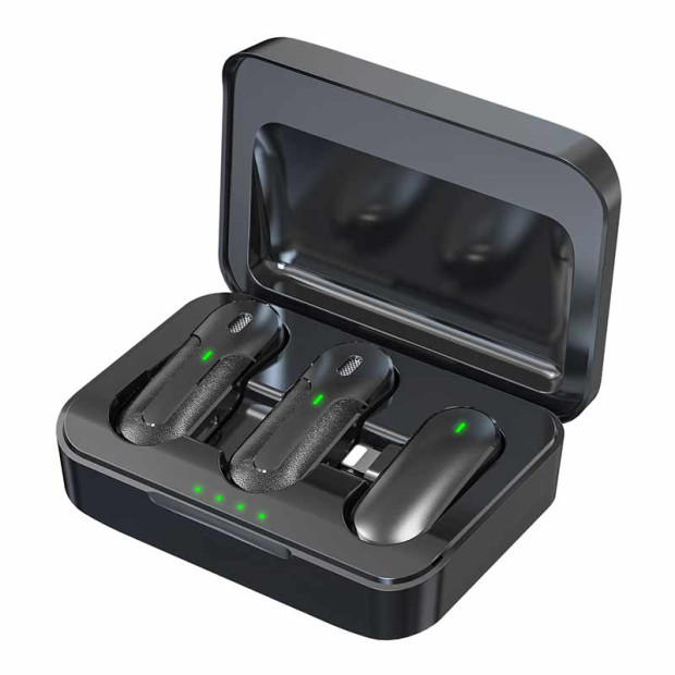 Kintone Devia 2 In 1 Wireless Microphones Lightning