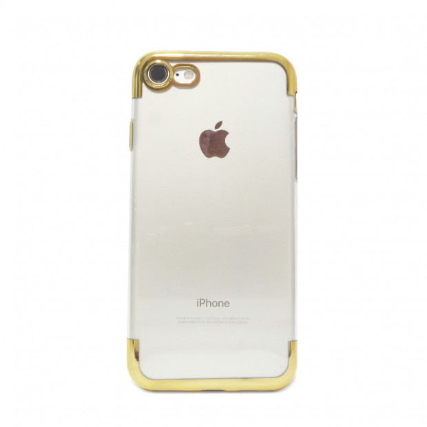 Futrola silikonska Colorful edges za Iphone X zlatna