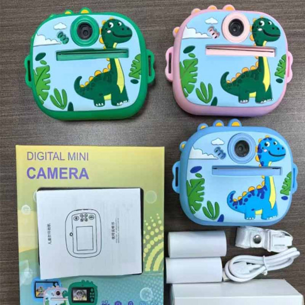 Deciji Fotoaparat Dino Plava