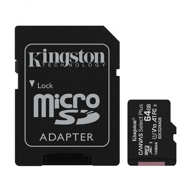Kingston flespen memorijska kartica 64GB Kingston Select Plus Klasa 1
