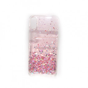 Futrola silikonska Shine Star za Iphone XS roze