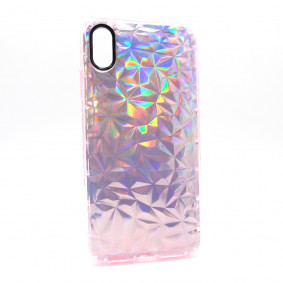 Futrola silikonska Brightful Crystal Romboid za Iphone XS Max 6.5 roze