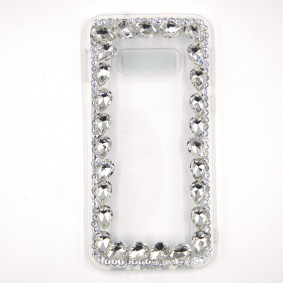 Futrola silikonska Cristal Frame za Iphone XS Max srebrna
