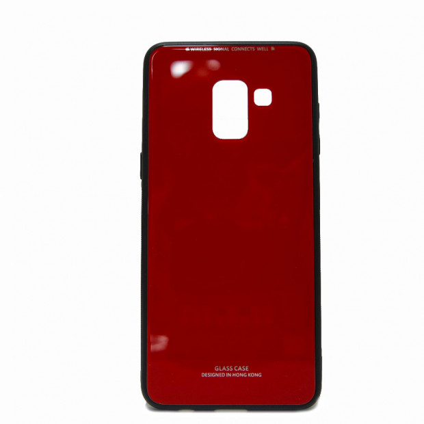 Futrola silikonska Glass za Iphone X crvena