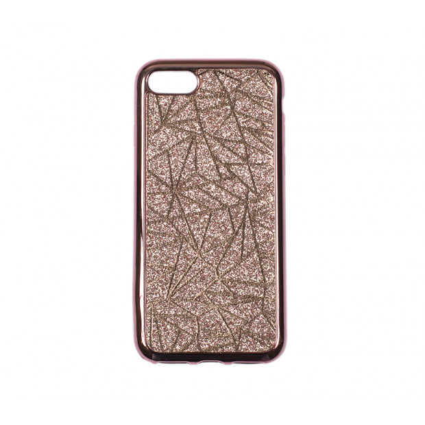 Futrola silikonska Glitter Triangle za Iphone 7/7S Plus 5.5 bronzana