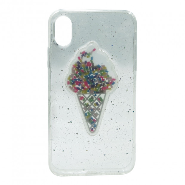 Futrola silikonska Ice Cream za Iphone X transparent