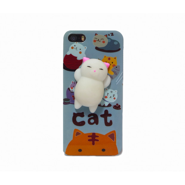 Futrola silikonska Lazy Cat za Iphone 7/7S Plus 5.5 plava