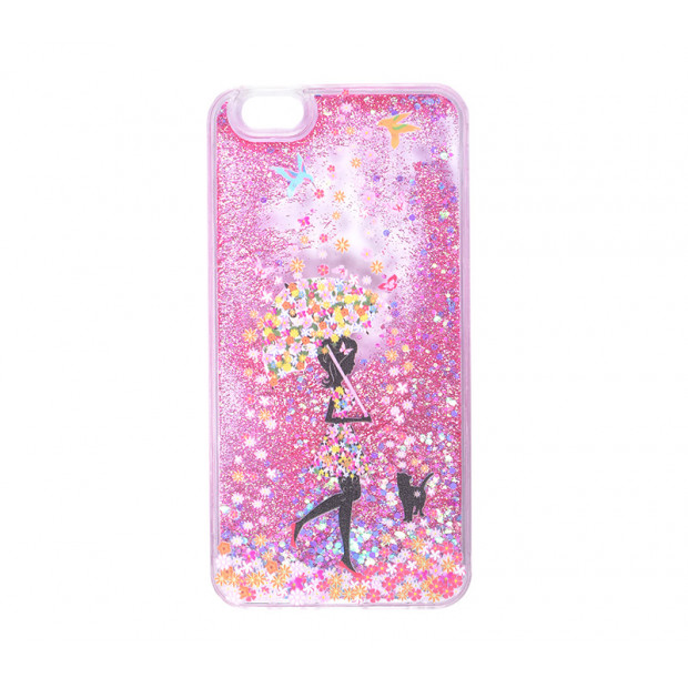 Futrola silikonska Liquid Girl za Iphone 6/6S Plus 5.5 pink