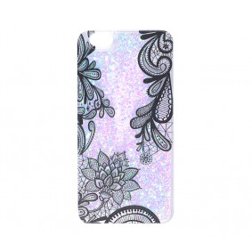 Futrola silikonska Liquid Tribal Star za Iphone 6/6S Plus 5.5 roze-bela