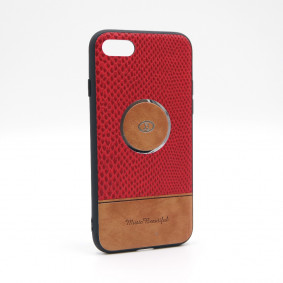 Futrola silikonska Music Leather za Iphone 7/8 4.7 crvena