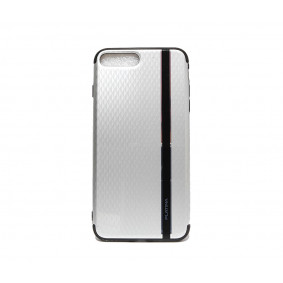 Futrola silikonska Platina Grid za Iphone 7/7S Plus 5.5 srebrna