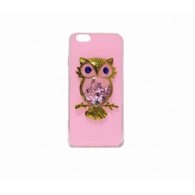 Futrola silikonska Shine Owl za Iphone 7/7S Plus 5.5 roze