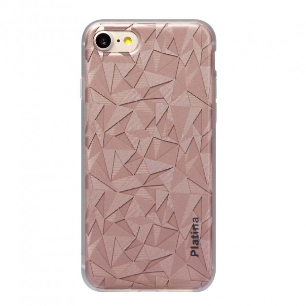 Futrola silikonska Yesido PL-09 Platina 3D Triangle za Iphone 6/6S Plus 5.5 roze