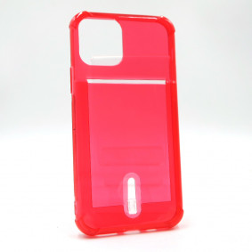 Futrola silikonska Soft Card za Iphone 11 crvena