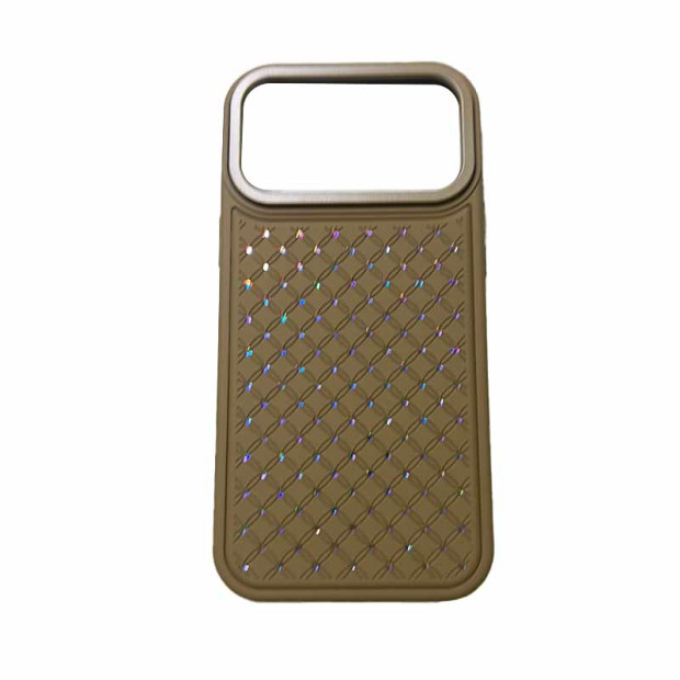 Futrola Hard Case Fashion Sparkly Za Iphone 17 Pro Braon
