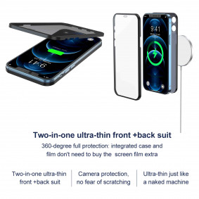 Futrola Hard Case Devia 2in1 ultra thin za Iphone 13 crna