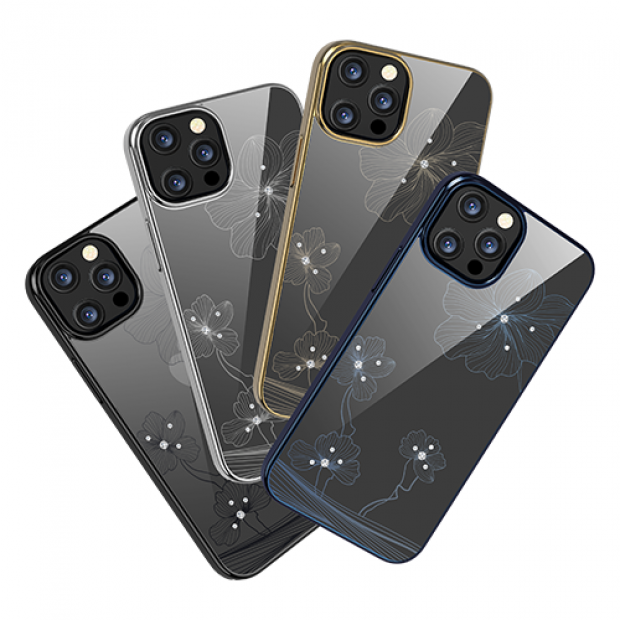 Futrola Hard Case Devia Crystal Flora za Iphone 13 pro srebrna
