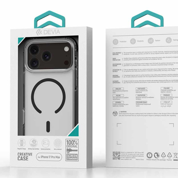 Futrola Devia Armour Series Magnetic za Iphone 17 crna
