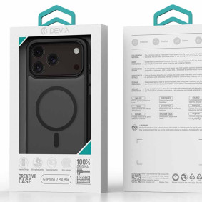 Futrola Hard Case Devia Pino Series Magnetic Shockproof Za Iphone 17 Pro Narandzasta