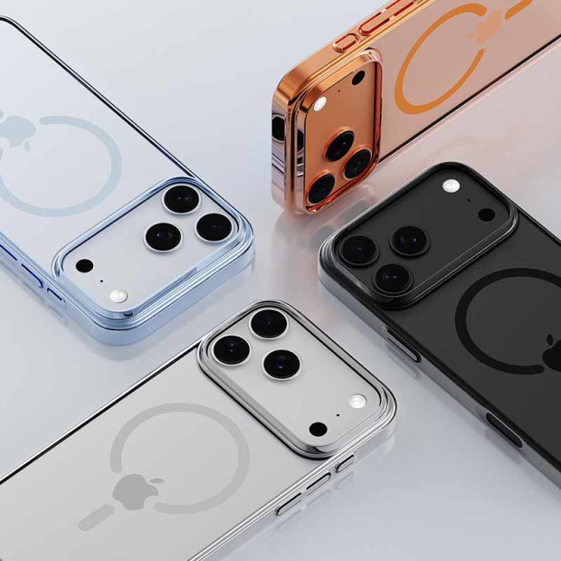 Futrola Hard Case Devia Glimmer Magnetic Series Case PC Za Iphone 17 Pro Max Narandzasta