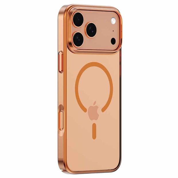 Futrola Hard Case Devia Glimmer Magnetic Series Case PC Za Iphone 17 Pro Max Narandzasta