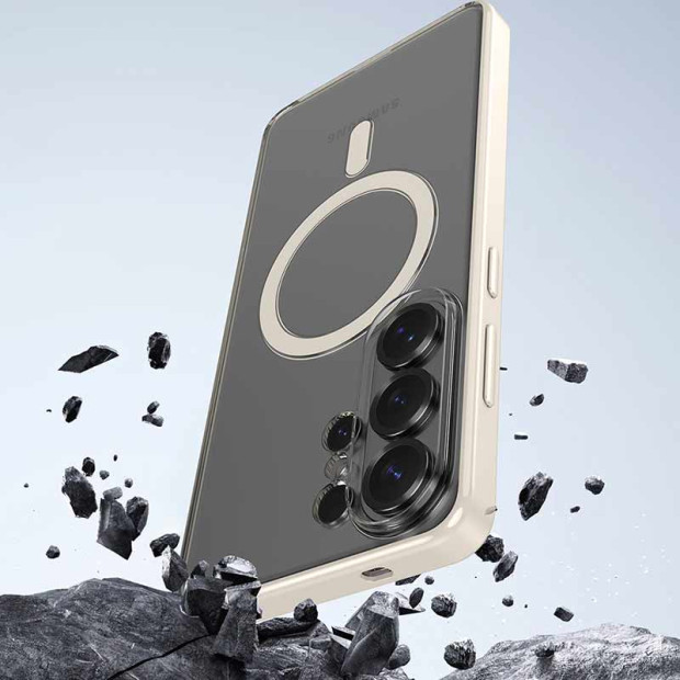 Futrola Devia Hard Case Crystal Shield Series Magnetic S26 Ultra Plava