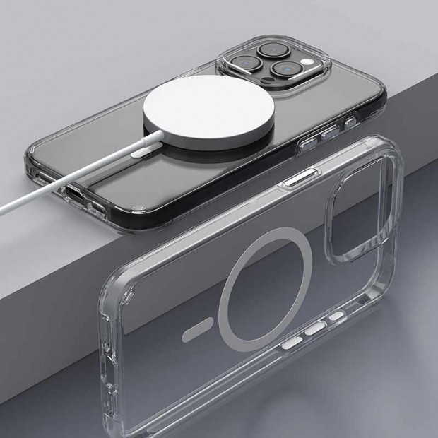 Futrola Hard Case Devia Elemental Series Magnetic Za iPhone 16 Pro Transparent