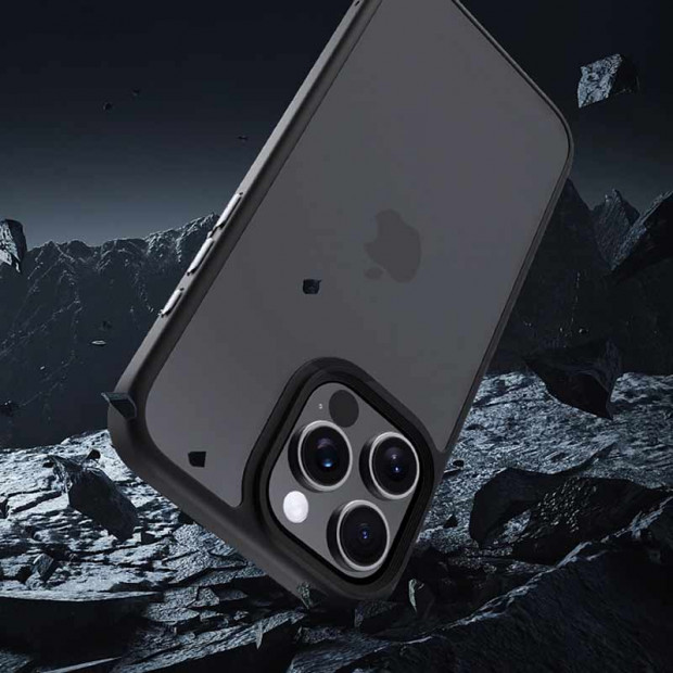 Futrola Hard Case Devia Pino Series Shockproof Case Za Iphone 16 Pro Max Siva