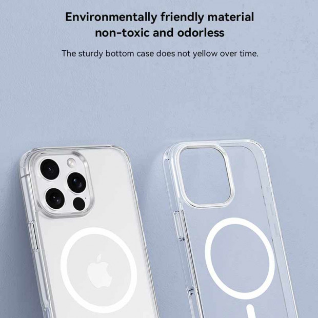 Futrola Hard Case Devia Pure Clear Magnetic Shokprof Case Za Iphone 16 transparent