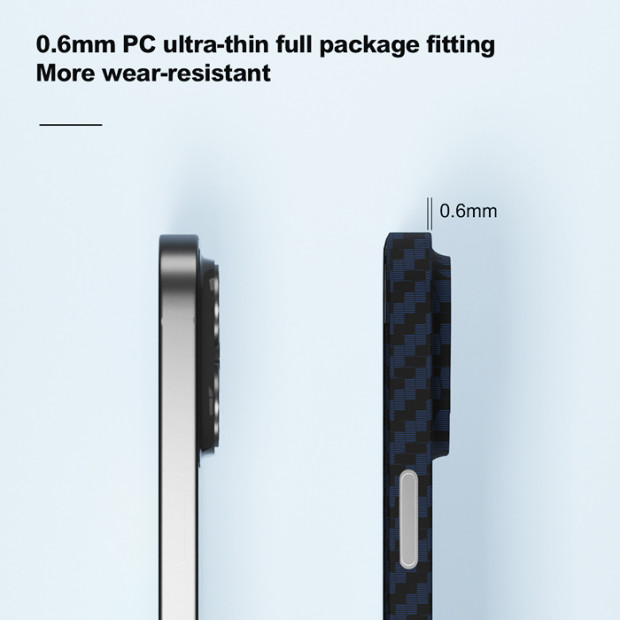 Futrola Hard Case Devia Ultra Thin Magnetic Carbon za Iphone 14 Plus crvena
