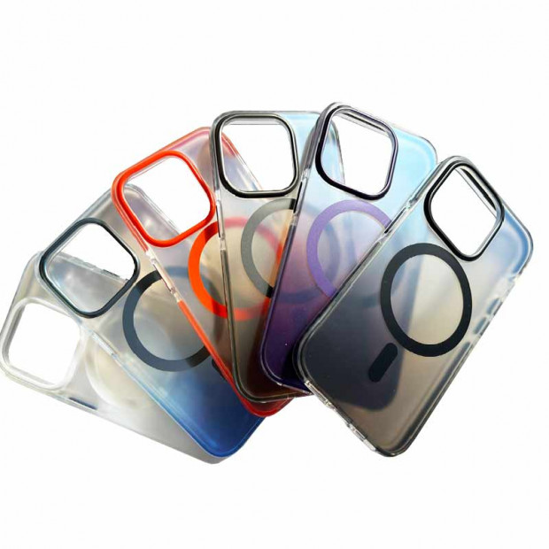 Futrola hard case Partner magnetic hologram PVC za Iphone 15 pro crna