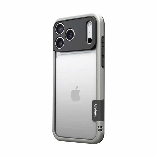 Futrola Hard Case Yovoe Bumper Za Iphone 17 Pro Max Siva crna