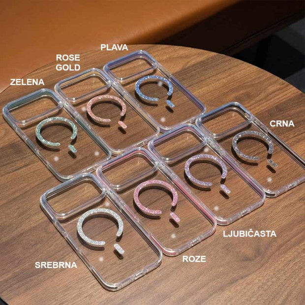 Futrola Hard Case Yovoe Magnetic Shine za Iphone 17 Pro crna